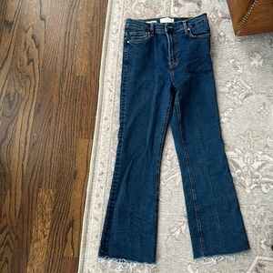 Mango raw hem jeans